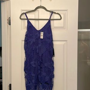 Express blue mini dress